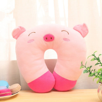 Cartoon Animal U-Shaped Travel Neck Pillow