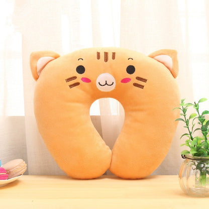 Cartoon Animal U-Shaped Travel Neck Pillow